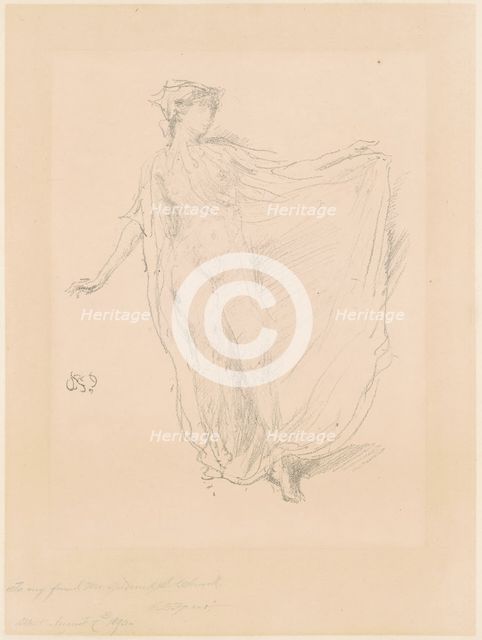 The Dancing Girl, 1889. Creator: James Abbott McNeill Whistler.