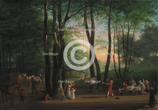 The Dancing Glade at Sorgenfri, North of Copenhagen, 1800. Artist: Juel, Jens (1745-1802)