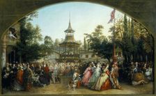 The Dancing Platform at Cremorne Gardens 1864. Artist: Phoebus Levin