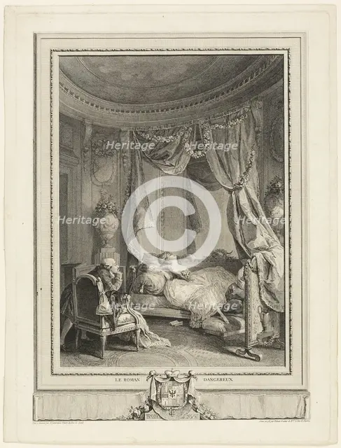 The Dangerous Novel, 1781. Creator: Isidore-Stanislas Helman.