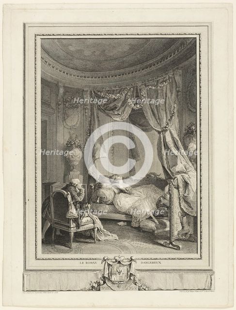 The Dangerous Novel, 1781. Creator: Isidore-Stanislas Helman.