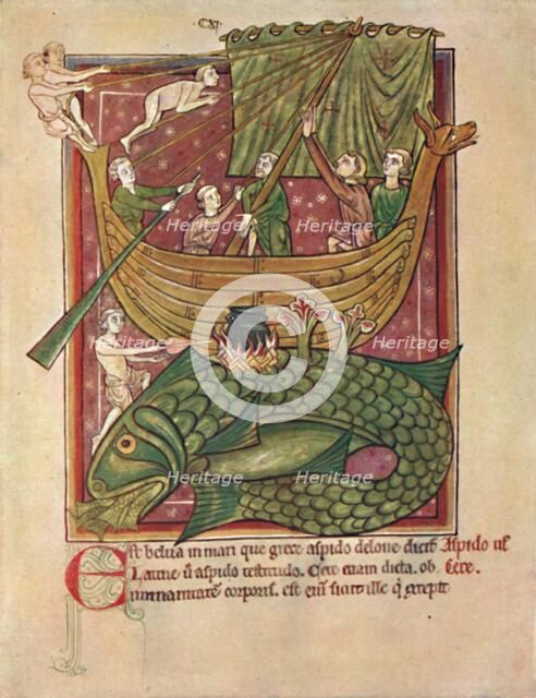 'The Dangers of the Sea (MS. Harl. 4751)', 13th century, (1902). Artist: Unknown.