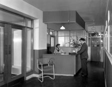 The Danish Bacon Company factory, Kilnhurst, South Yorkshire, 1957. Creator: Michael Walters