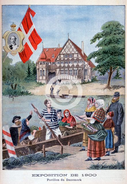 The Danish pavilion at the Universal Exhibition of 1900, Paris, 1900. Artist: Unknown