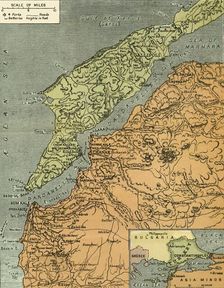 The Dardanelles with its Forts 1919. Creator: London Geographical Institute