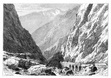 The Darial Defile on the Russia/Georgia border, 1895