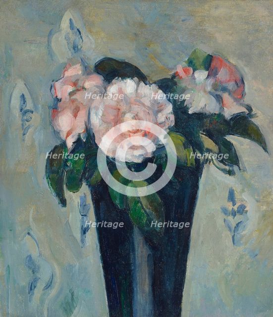 The dark blue vase, c1880. Creator: Cézanne, Paul (1839-1906).