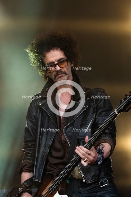 The Darkness live at the Cornbury Music Festival, Great Tew Park, Oxfordshire, Jul 2022. Creator: Annapaola Marchesani.