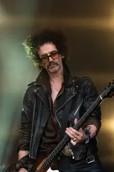 The Darkness live at the Cornbury Music Festival, Great Tew Park, Oxfordshire, Jul 2022. Creator: Annapaola Marchesani
