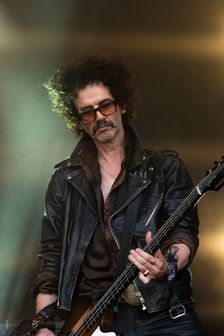 The Darkness live at the Cornbury Music Festival, Great Tew Park, Oxfordshire, Jul 2022. Creator: Annapaola Marchesani