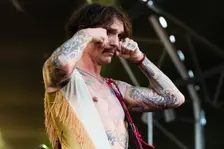 The Darkness live at the Cornbury Music Festival, Great Tew Park, Oxfordshire, Jul 2022. Creator: Annapaola Marchesani