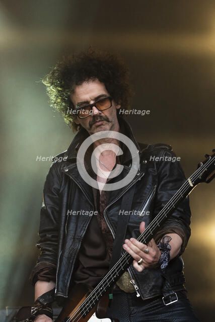 The Darkness live at the Cornbury Music Festival, Great Tew Park, Oxfordshire, Jul 2022. Creator: Annapaola Marchesani.