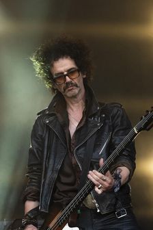 The Darkness live at the Cornbury Music Festival, Great Tew Park, Oxfordshire, Jul 2022. Creator: Annapaola Marchesani