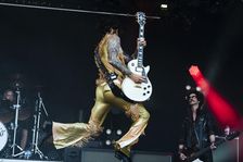 The Darkness live at the Cornbury Music Festival, Great Tew Park, Oxfordshire, Jul 2022. Creator: Annapaola Marchesani