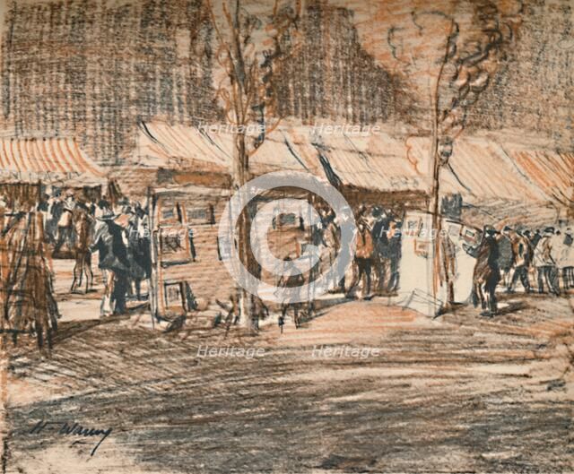 'The Daub Fair A monstrous jumble sale', c1927, (1927). Artist: Henry Franks Waring.