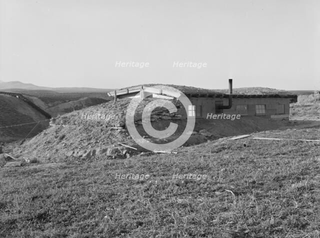 The Daugherty home, Warm Springs district, Malheur County, Oregon, 1939. Creator: Dorothea Lange.