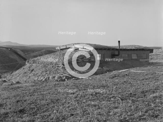The Daugherty home, Warm Springs district, Malheur County, Oregon, 1939. Creator: Dorothea Lange.