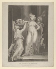 The Daughter of Herodias (Salome Receiving the Head of John the Baptist, Matthew 14:10-11)..., 1798. Creator: Thomas Holloway