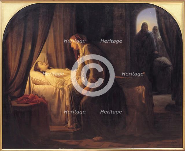 The Daughter of Jairus, 1863. Creator: Carl Bloch.