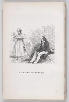 The Daughter of the People from The Complete Works of Béranger, 1836. Creators: Auguste Raffet, Louis-Henri Brevière