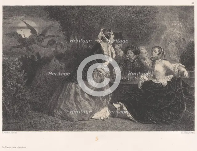 The Daughters of the Devil (The Creature), ca. 1848-62. Creator: Célestin Nanteuil.
