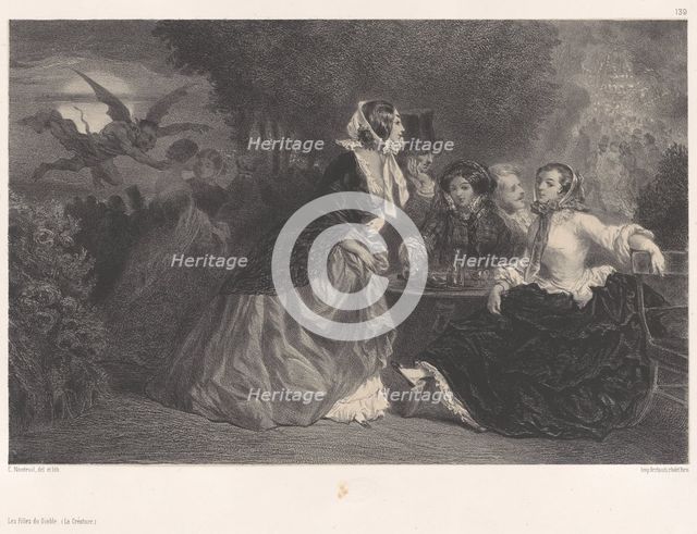 The Daughters of the Devil (The Creature), ca. 1848-62. Creator: Célestin Nanteuil.