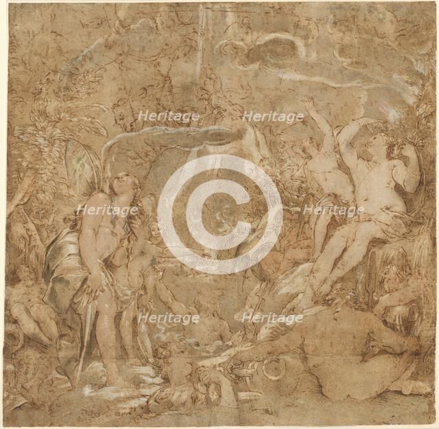 The Daughters of the Po with River Gods, 1591. Creator: Joseph Heintz the Elder.