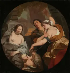 The Daughters of Cecrops find Erichthonius in the Basket, between 1685 and 1690. Creator: Gerard de Lairesse