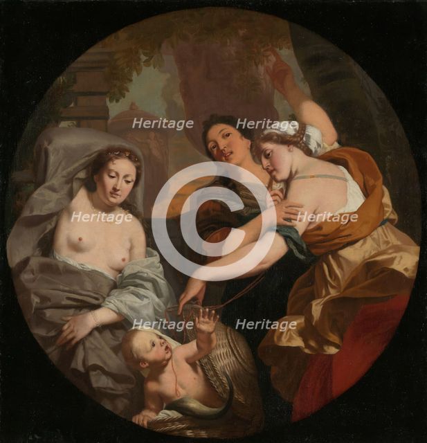 The Daughters of Cecrops find Erichthonius in the Basket, between 1685 and 1690. Creator: Gerard de Lairesse.
