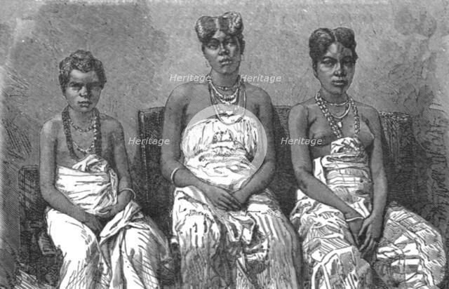 'The Daughters of King Louis; The Gaboon.', 1875. Creator: Unknown.