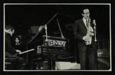 The Dave Brubeck Quartet in concert at Colston Hall, Bristol, 1958. Creator: Denis Williams
