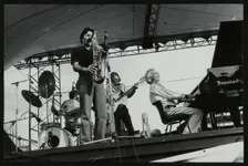 The Dave Brubeck Quartet playing at the Capital Radio Jazz Festival, London, July 1979. Creator: Denis Williams