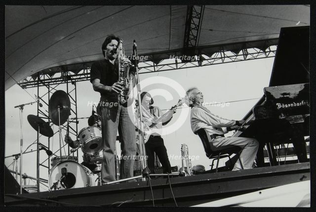 The Dave Brubeck Quartet playing at the Capital Radio Jazz Festival, London, July 1979. Creator: Denis Williams.
