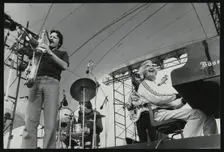 The Dave Brubeck Quartet playing at the Capital Radio Jazz Festival, London, July 1979. Creator: Denis Williams