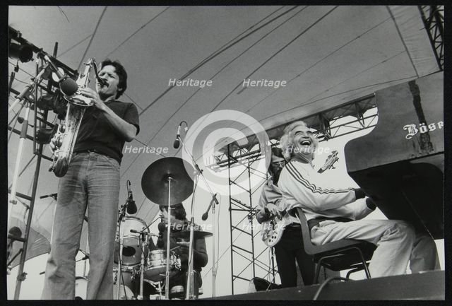 The Dave Brubeck Quartet playing at the Capital Radio Jazz Festival, London, July 1979. Creator: Denis Williams.