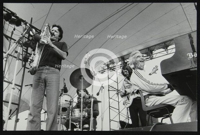 The Dave Brubeck Quartet playing at the Capital Radio Jazz Festival, London, July 1979. Creator: Denis Williams.