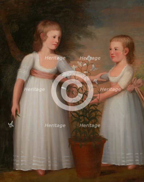 The Davis Children (Eliza Cheever Davis and John Derby Davis), 1795. Creator: Edward Savage.