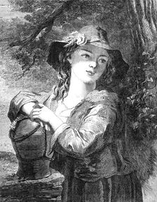 "The Day Dream", by J. Hill, in the Exhibition of the Society of British Artists, 1862. Creator: W Thomas