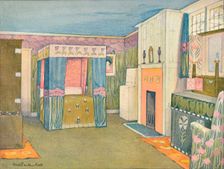 The Decoration of a Small Bedroom c1899. Creator: Mackay Hugh Baillie Scott