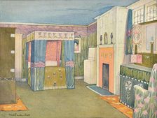 The Decoration of a Small Bedroom c1899. Creator: Mackay Hugh Baillie Scott