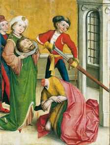 The Decapitation of St John the Baptist, 15th century. Creator: Master of the Eggenburg Altar