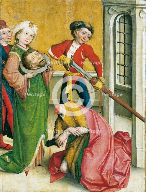 The Decapitation of St John the Baptist, 15th century. Creator: Master of the Eggenburg Altar.