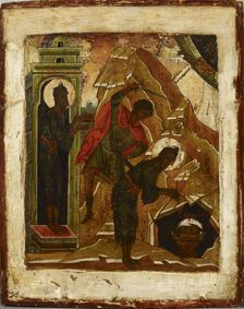 The Decapitation of St. John the Baptist, Russian icon, 1500-1599. Creator: Unknown