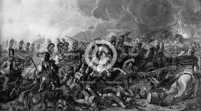 The decisive charge of the Life Guards at the Battle of Waterloo, 1815 (1896). Artist: WM Bromley