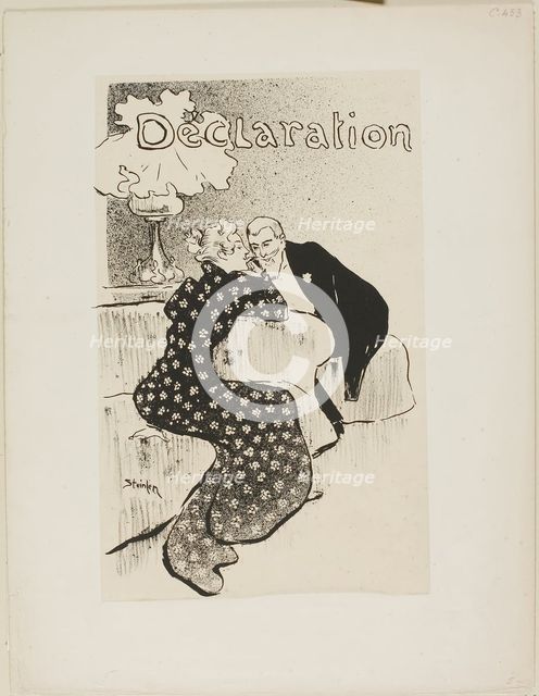 The Declaration, 1894. Creator: Theophile Alexandre Steinlen.
