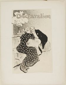 The Declaration, 1894. Creator: Theophile Alexandre Steinlen