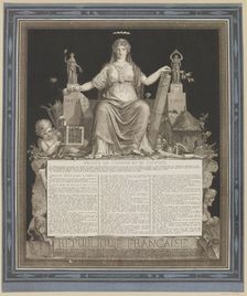 The Declaration of the Rights of Man and of the Citizen of 1793..., 1793. Creator: Debucourt, Philibert-Louis (1755-1832)