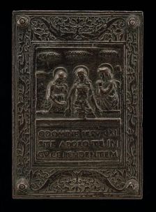 The Dead Christ between the Virgin and Saint John, 15th century. Creator: Unknown