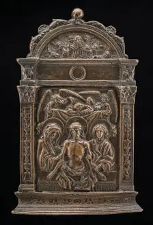 The Dead Christ between the Virgin and Saint John, c. 1500. Creator: Unknown
