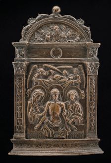 The Dead Christ between the Virgin and Saint John, c. 1500. Creator: Unknown